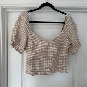 ABERCROMBIE SMOCKED TOP
